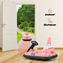 6V Electric Kids' Ride-On Bumper Car with 360° Spinning - Pink - product detail 2