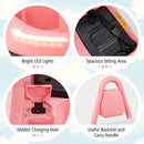 6V Electric Kids' Ride-On Bumper Car with 360° Spinning - Pink - product detail 9