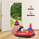 6V Electric Kids' Ride-On Bumper Car with 360° Spinning - Red - product detail 2