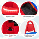 6V Electric Kids' Ride-On Bumper Car with 360° Spinning - Red - product detail 9