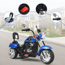 6V Kids Motorcycle 3-Wheel with Headlight and Horn White - Blue - product detail 8
