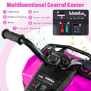 6V Kids' Ride-On ATV with Music and Spray Function - Pink - product detail 5