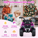 6V Kids' Ride-On ATV with Music and Spray Function - Pink - product detail 10