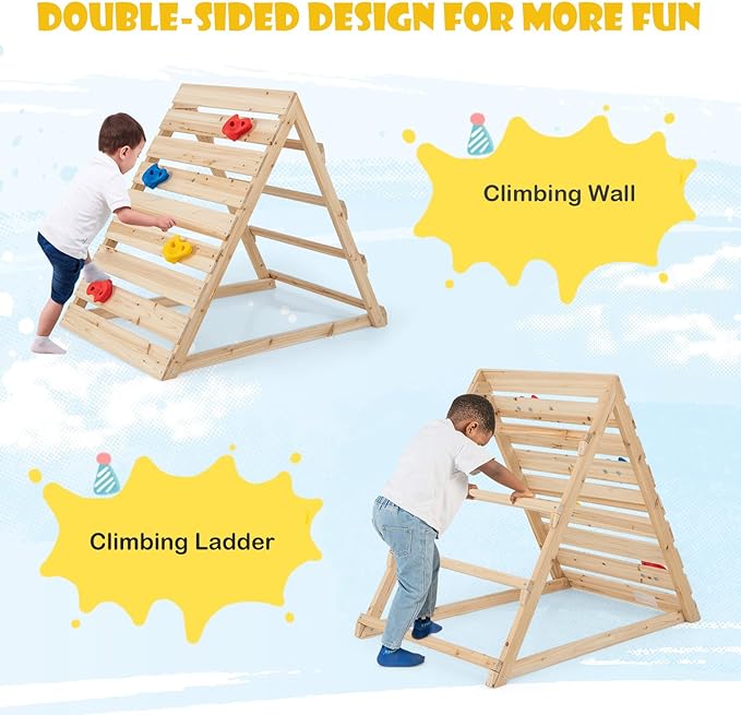 Rever bebe Double Sided Triangle Climber Playset