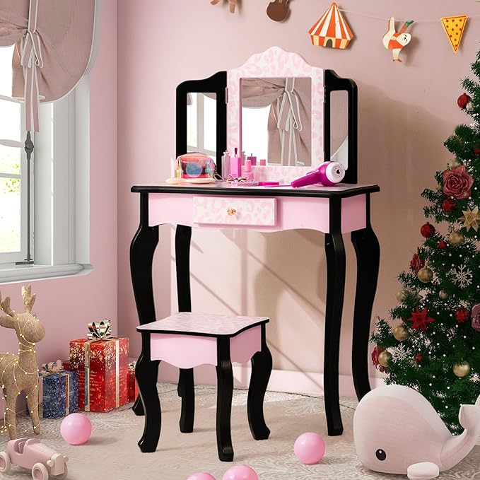 Rever Bebe Kids Vanity Table & Stool Set