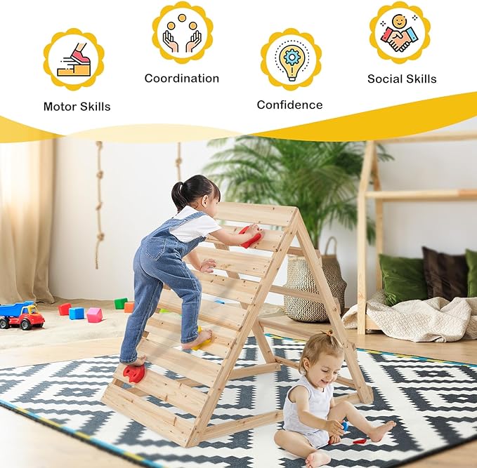 Rever bebe Double Sided Triangle Climber Playset