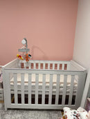 Rever Bebe 3 in 1 Classic Cot Peral White