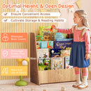 4-Tier Kids Wooden Bookshelf with Deep Compartments – product image 8