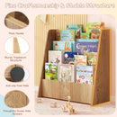 4-Tier Kids Wooden Bookshelf with Deep Compartments – product image 5