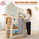 Dinosaur Toy Storage with 5 Bins and 3-Tier Bookshelf for Kids – product image 6