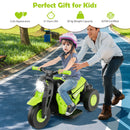 Electric Kid Ride-On Motorcycle with Bubble Maker and Music Button - Green - product detail 10
