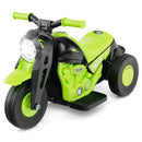 Electric Kid Ride-On Motorcycle with Bubble Maker and Music Button - Green - product detail 3