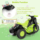 Electric Kid Ride-On Motorcycle with Bubble Maker and Music Button - Green - product detail 7