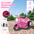 Electric Kid Ride-On Motorcycle with Bubble Maker and Music Button - Pink - product detail 11