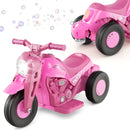 Electric Kid Ride-On Motorcycle with Bubble Maker and Music Button - Pink - product detail 6