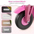 Electric Kid Ride-On Motorcycle with Bubble Maker and Music Button - Pink - product detail 9