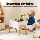 Keezi Kids Toy Box Chest Storage Bin Container Wooden Cabinet Clothes Book Organiser Bedroom