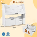 Kids Toy Storage Organizer, Wooden Montessori Bookshelf with 2 Rolling Drawers, Toddler Storage Cabinet – product image 8