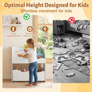 Kids Toy Storage Organizer, Wooden Montessori Bookshelf with 2 Rolling Drawers, Toddler Storage Cabinet – product image 9