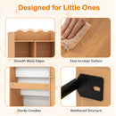 Kids Bookshelf and Toy Storage Organizer with 5 Fabric Pockets and Metal Legs – product image 7