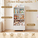 Kids Toy Storage Organizer, 3-Tier Wooden Bookshelf with 2 Anti-Toppling Devices, Top Surface – product image 9