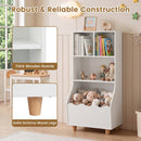Kids Toy Storage Organizer, 3-Tier Wooden Bookshelf with 2 Anti-Toppling Devices, Top Surface – product image 4