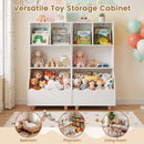Kids Toy Storage Organizer, 3-Tier Wooden Bookshelf with 2 Anti-Toppling Devices, Top Surface – product image 10