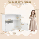 Kids Toy Storage Organizer, Wooden Bookshelf with 2 Anti-Toppling Devices, Top Surface – product image 8
