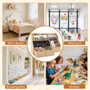 Toy Storage Organizer, Kids Bookshelf with Flip-up Blackboard, Open Shelves – product image 9