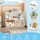 5-Cubby Kids Toy Storage Organizer, Wooden Children Bookcase Bookshelf – product image 7
