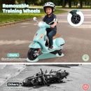 Licensed VESPA 12V Kids Electric Motorcycle with Dual Motors - Green - product detail 12