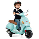 Licensed VESPA 12V Kids Electric Motorcycle with Dual Motors - Green - product detail 4