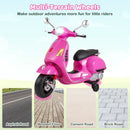 Licensed VESPA 12V Kids Electric Motorcycle with Dual Motors - Pink - product detail 8
