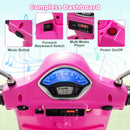 Licensed VESPA 12V Kids Electric Motorcycle with Dual Motors - Pink - product detail 9