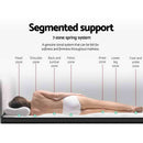 Giselle Bedding Eve Euro Top Pocket Spring Mattress 34cm Thick Queen