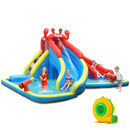 Inflatable Water Slide with Climbing Wall and Splash Pool  view 2