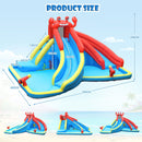 Inflatable Water Slide with Climbing Wall and Splash Pool  view 4