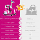 12V Kids' Ride-On Bumper Car with Flashing Lights and Remote Control - Pink - product detail 11
