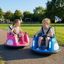 12V Kids' Ride-On Bumper Car with Flashing Lights and Remote Control - Navy - product detail 2