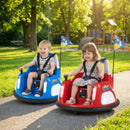 12V Kids' Ride-On Bumper Car with Flashing Lights and Remote Control - Red - product detail 2