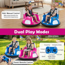 12V Kids' Ride-On Bumper Car with Flashing Lights and Remote Control - Pink - product detail 6