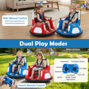 12V Kids' Ride-On Bumper Car with Flashing Lights and Remote Control - Navy - product detail 7