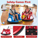 12V Kids' Ride-On Bumper Car with Flashing Lights and Remote Control - Red - product detail 8