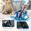 12V Kids' Ride-On Bumper Car with Flashing Lights and Remote Control - Navy - product detail 9