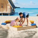 Wooden Sandbox and Planter Box with 6 Seats product image 2