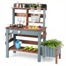 Outdoor Wooden Mud Kitchen with Running Water Faucet product image 4