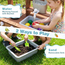 Outdoor Wooden Mud Kitchen with Running Water Faucet product image 8