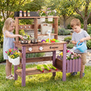 Outdoor Wooden Mud Kitchen with Running Water Faucet product image 12