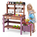 Outdoor Wooden Mud Kitchen with Running Water Faucet product image 13