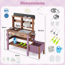 Outdoor Wooden Mud Kitchen with Running Water Faucet product image 15